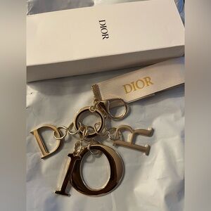 Dior Gold and Cream Key Holder